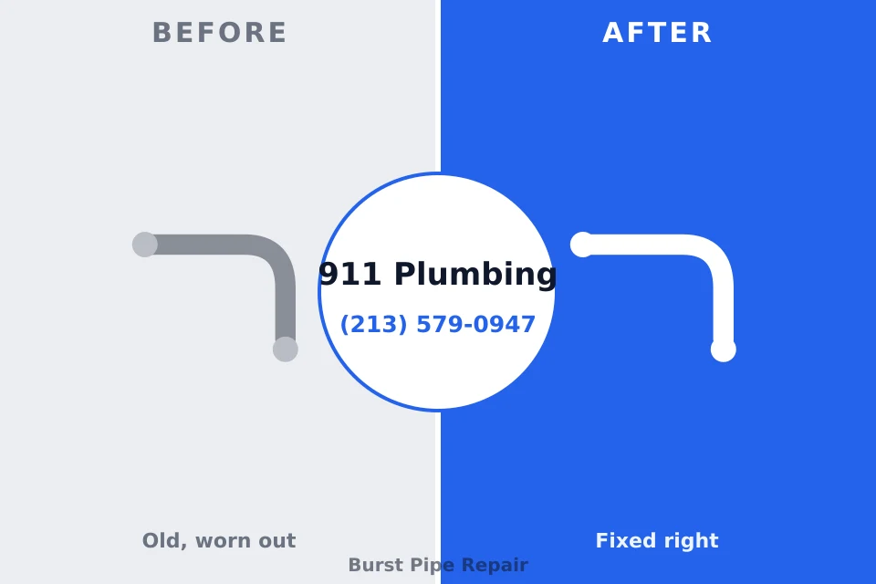 Before and after: plumbing company Cuba, IL